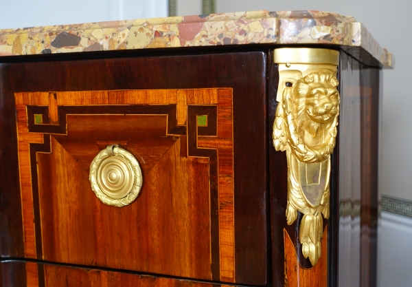 F. Rubestuck & N. Petit : 18th century marquetry chest, stamped