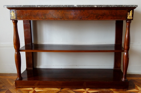 Large Empire mahogany console attributed to Marcion