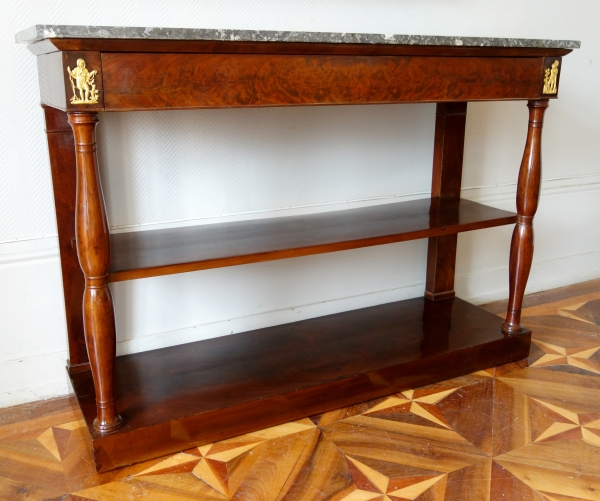 Large Empire mahogany console attributed to Marcion