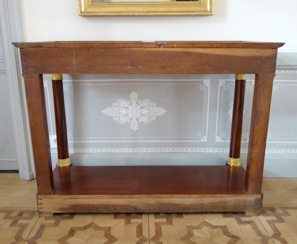 Large Empire mahogany and ormolu console in the taste of Jacob Desmalter, early 19th century