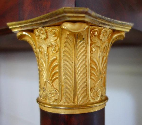 Large Empire mahogany and ormolu console in the taste of Jacob Desmalter, early 19th century