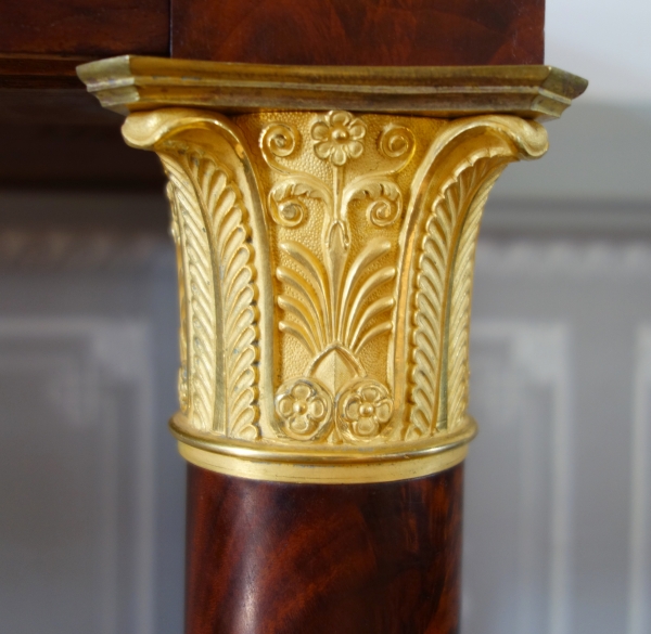 Large Empire mahogany and ormolu console in the taste of Jacob Desmalter, early 19th century