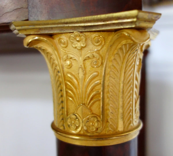 Large Empire mahogany and ormolu console in the taste of Jacob Desmalter, early 19th century