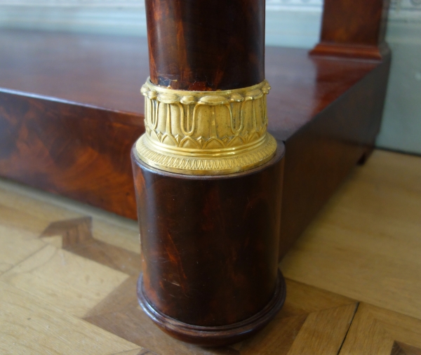 Large Empire mahogany and ormolu console in the taste of Jacob Desmalter, early 19th century