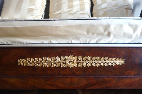 Empire mahogany and ormolu sofa / bed, early 19th century circa 1830
