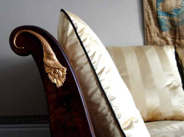 Empire mahogany and ormolu sofa / bed, early 19th century circa 1830