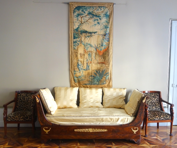 Empire mahogany and ormolu sofa / bed, early 19th century circa 1830