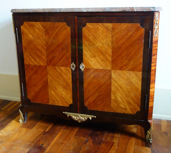 Nicolas Alexandre Lapie : Louis XVI rosewood and amaranth marquetry sideboard - stamped