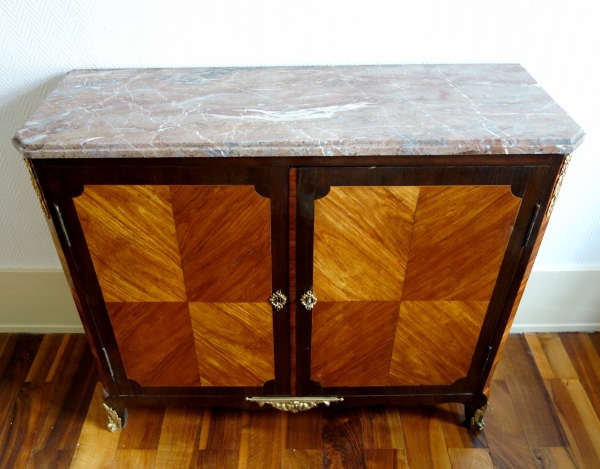 Nicolas Alexandre Lapie : Louis XVI rosewood and amaranth marquetry sideboard - stamped