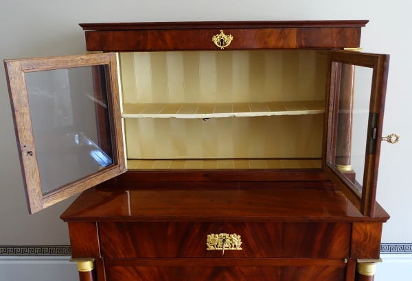 Empire period mahogany and ormolu cabinet, early 19th century circa 1810