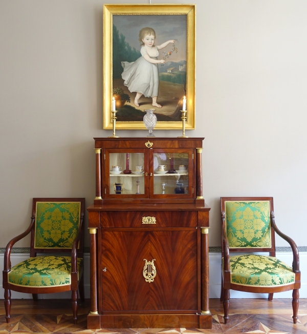 Empire period mahogany and ormolu cabinet, early 19th century circa 1810