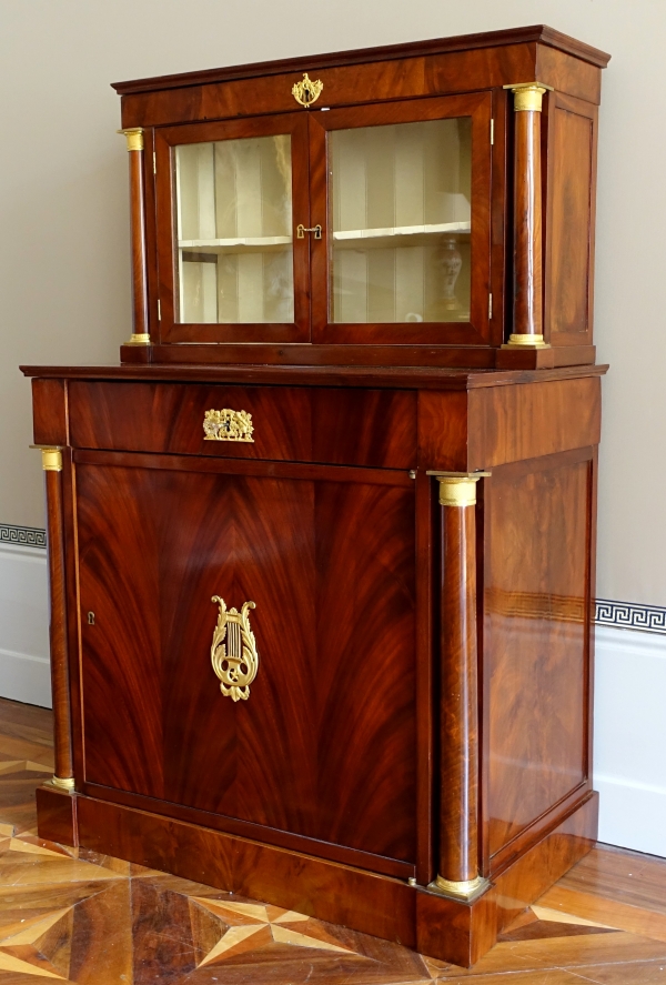 Empire period mahogany and ormolu cabinet, early 19th century circa 1810