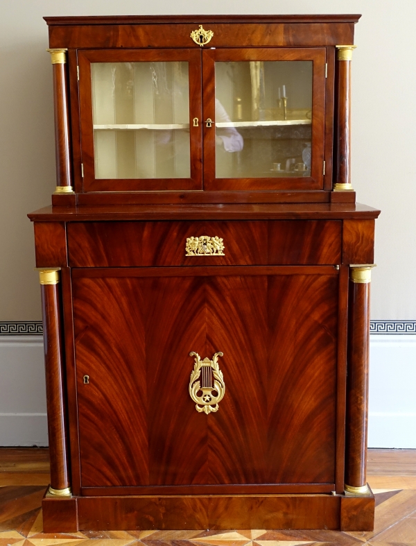Empire period mahogany and ormolu cabinet, early 19th century circa 1810