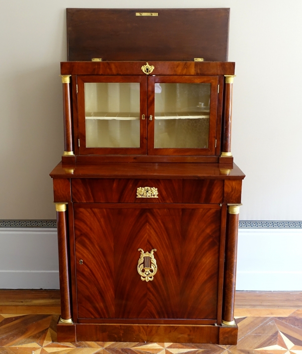 Empire period mahogany and ormolu cabinet, early 19th century circa 1810