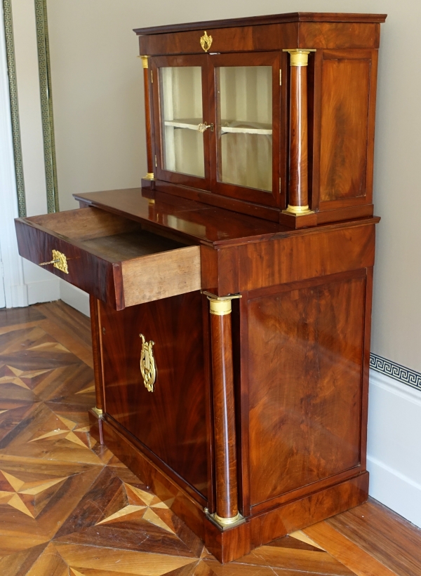 Empire period mahogany and ormolu cabinet, early 19th century circa 1810