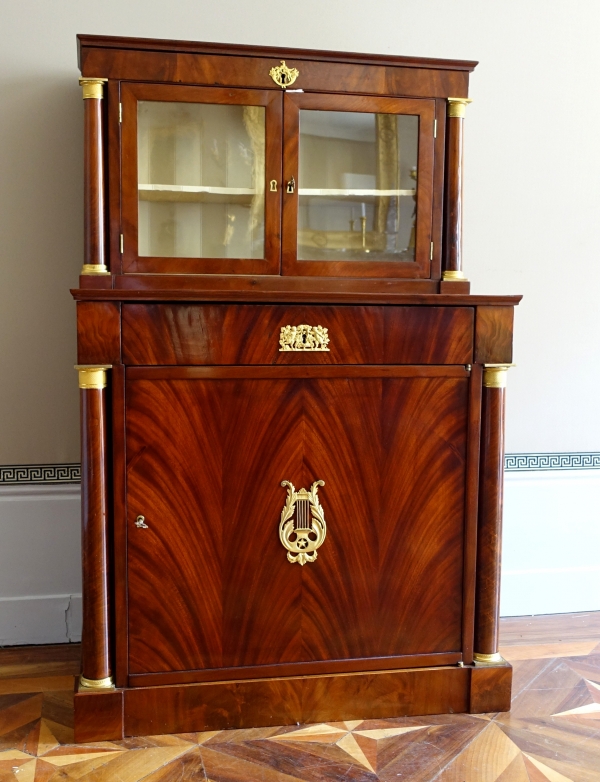 Empire period mahogany and ormolu cabinet, early 19th century circa 1810