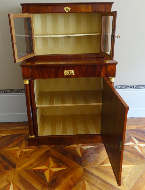 Empire period mahogany and ormolu cabinet, early 19th century circa 1810