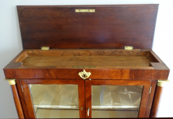 Empire period mahogany and ormolu cabinet, early 19th century circa 1810