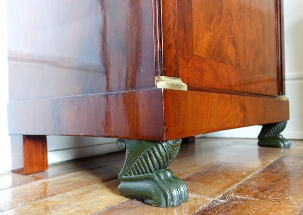 Empire mahogany writing cabinet, early 19th century circa 1805