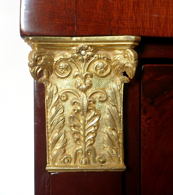 Empire mahogany writing cabinet, early 19th century circa 1805