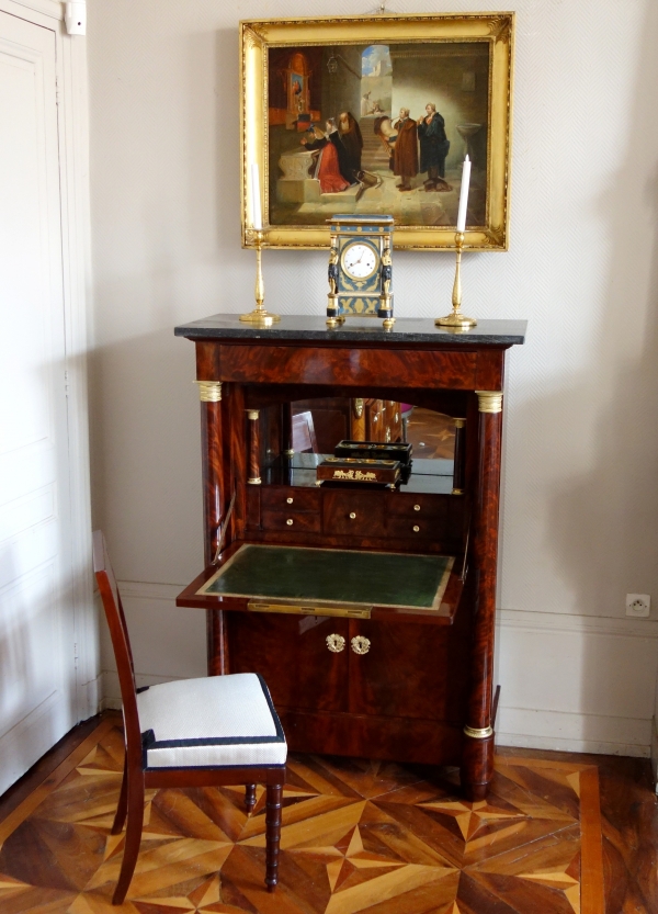 Empire mahogany and ormolu writing desk - early 19th century circa 1815