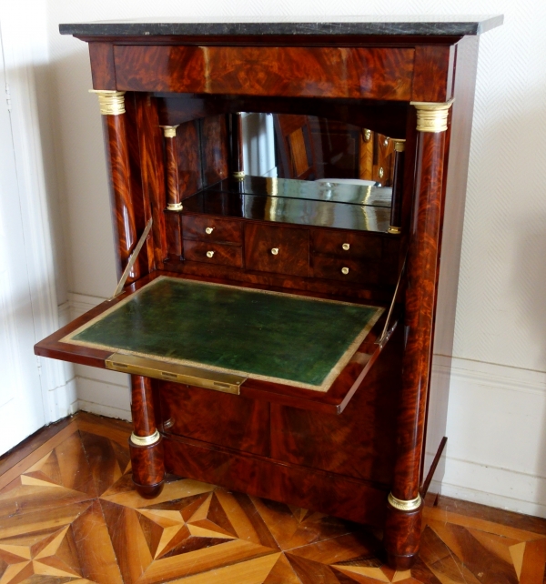 Empire mahogany and ormolu writing desk - early 19th century circa 1815