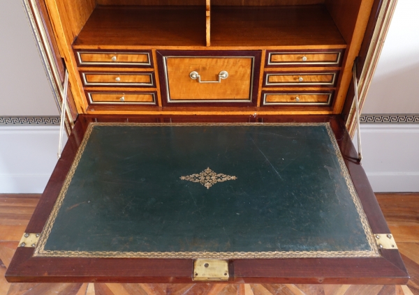 Secrétaire d'époque Louis XVI en citronnier et amarante - fin XVIIIe siècle