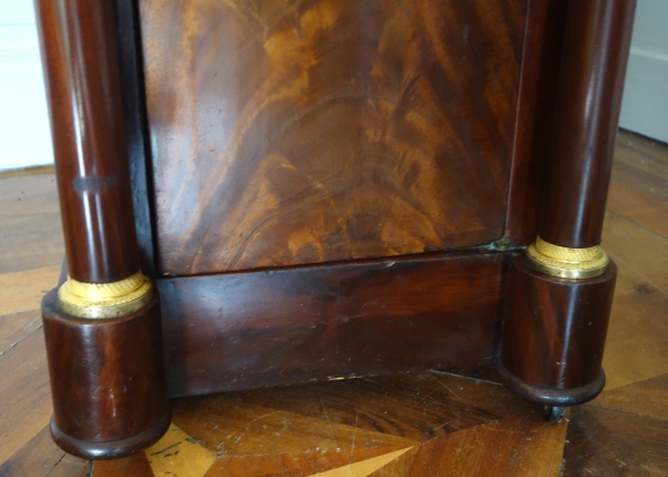 Mahogany and ormolu somno / bedside table, Empire period - early 19th century