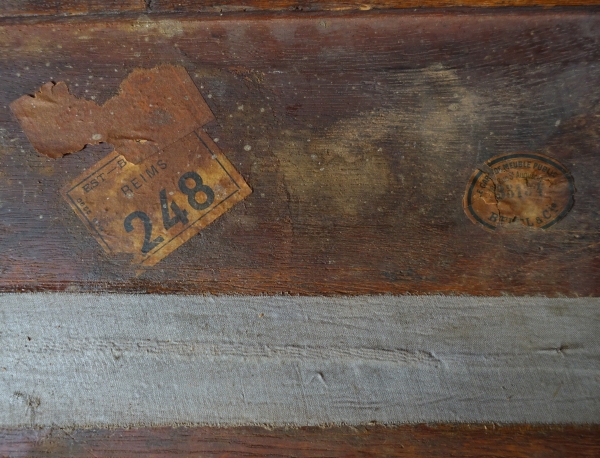 Table à jeux Louis XVI en acajou vers 1800