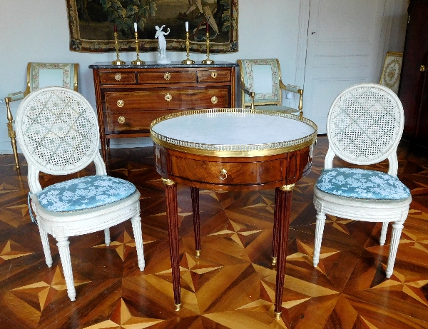 Louis XVI mahogany and ormolu bouillotte table - Paris late 18th century