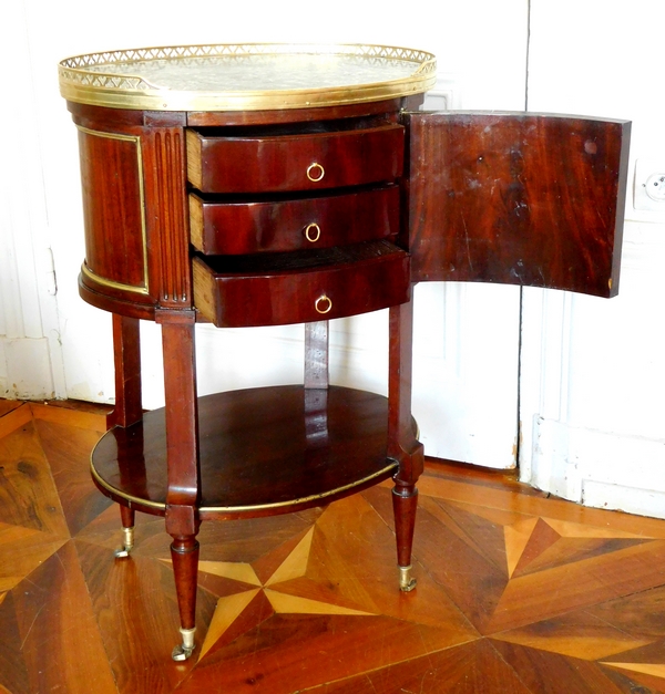 Mahogany Louis XVI coffee table / bedside table, late 18th century