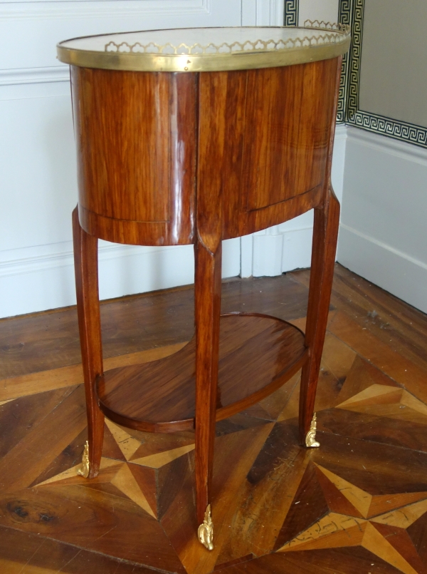 Louis XV rosewood bedside table or living room center table - 18th century