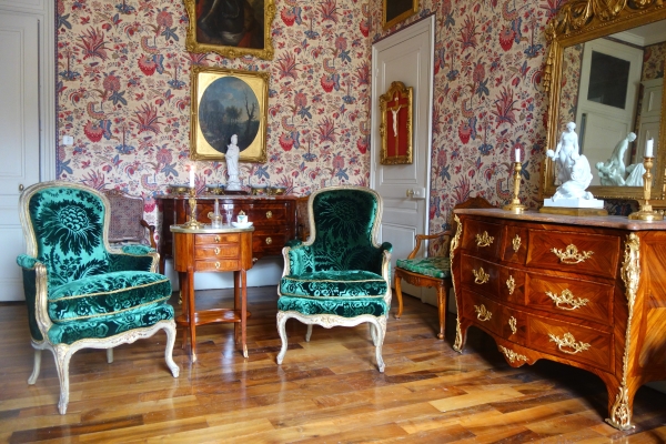 Louis XV rosewood bedside table or living room center table - 18th century