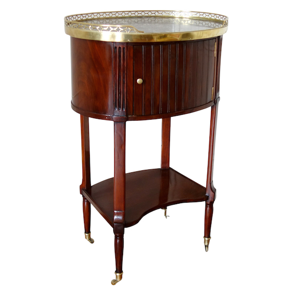Louis XVI mahogany bedside table / coffee table, late 18th century