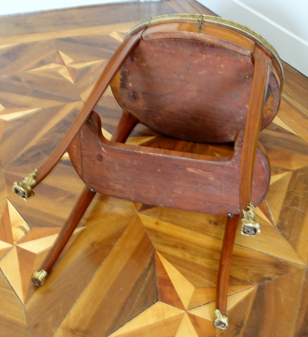 Etienne Avril : rosewood marquetry living room center table - 18th century circa 1775