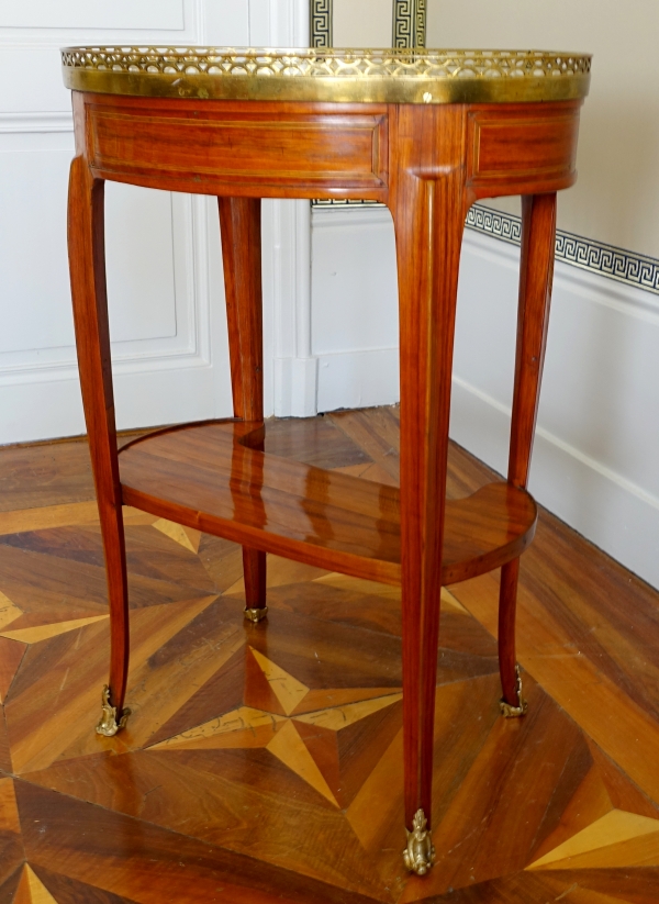 Etienne Avril : rosewood marquetry living room center table - 18th century circa 1775