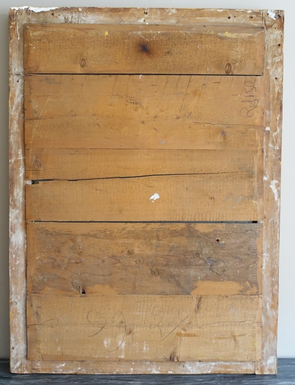 Empire gilt wood mirror, mercury glass, early 19th century - 91.5cm x 123cm