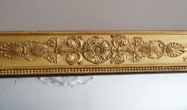 Empire gilt wood mirror, mercury glass, early 19th century - 91.5cm x 123cm
