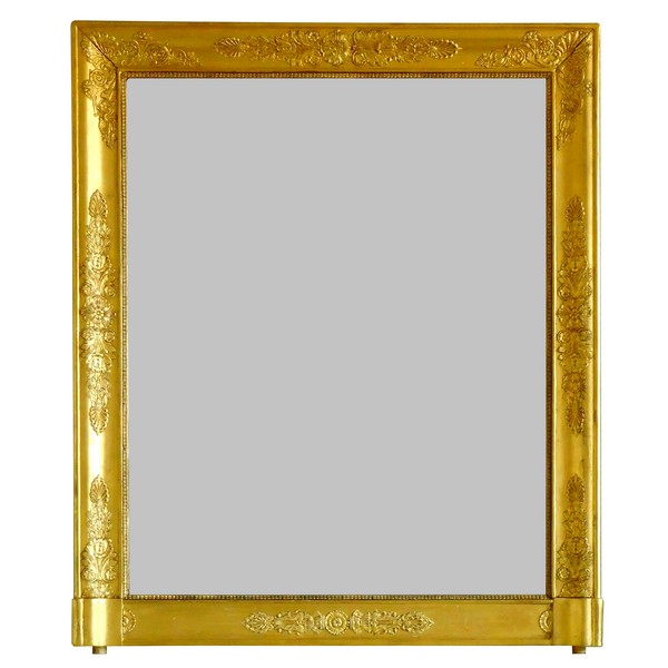 Empire gilt wood mirror, early 19th century, mercury glass - 80.5cm x 97cm