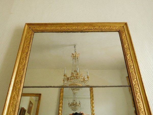 Empire mirror, gilt wood frame, early 19th century - 76cm x 146cm