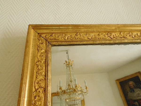 Empire mirror, gilt wood frame, early 19th century - 76cm x 146cm