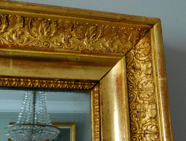 Empire mirror, gilt wood frame, 19th century - 88cm X 110cm