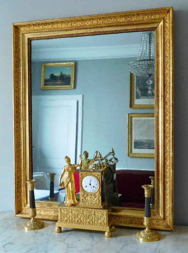 Empire mirror, gilt wood frame, 19th century - 88cm X 110cm