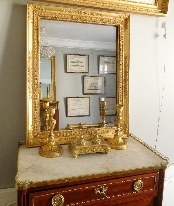 Empire mirror, gilt wood frame, 19th century - 46cm X 69cm