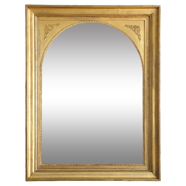 Empire mirror set into a gil wood frame - 89cm x 116cm
