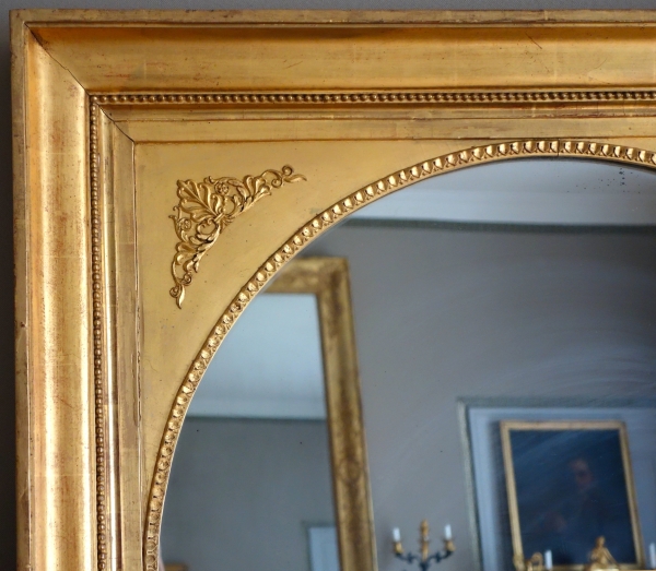 Empire mirror set into a gil wood frame - 89cm x 116cm