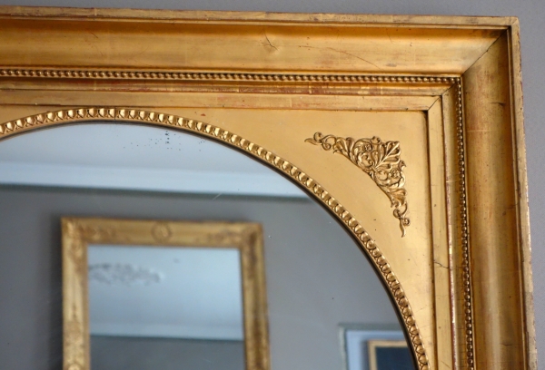 Empire mirror set into a gil wood frame - 89cm x 116cm