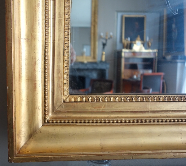 Empire mirror set into a gil wood frame - 89cm x 116cm