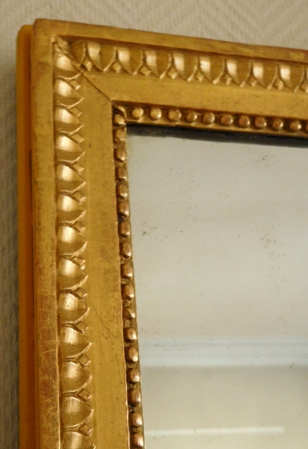 Louis XVI mercury mirror, gilt wood frame, late 18th century - 56cm x 72cm