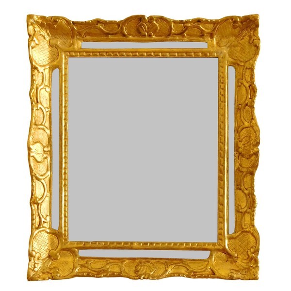 Louis XIV / Regency gilt wood mirror, early 18th century 48cm x 56cm